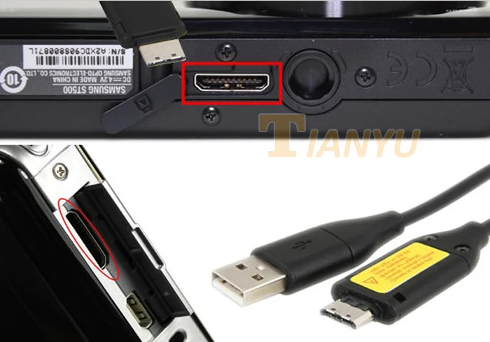 Цифровая камера USB кабель для передачи данных-samsung SUC C7 C3 PL55 WB5000 ST45 PL170 ST65 WP10 ST500