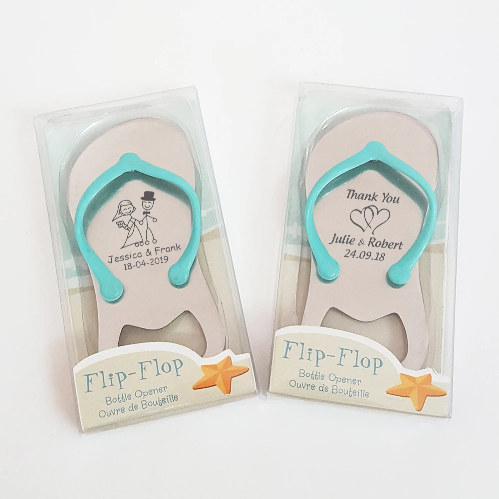 flip flop bottle opener personalized