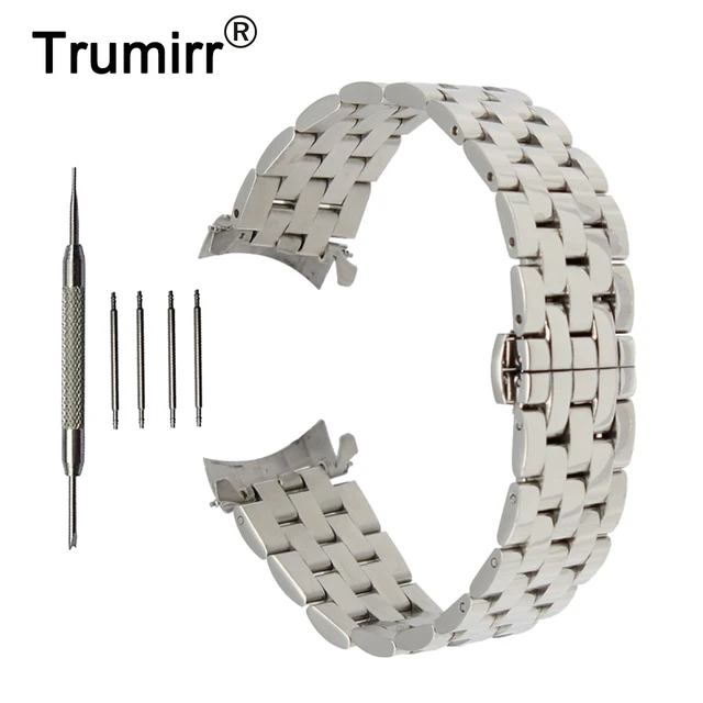 18mm 20mm 22mm 24mm Stainless Steel Watch Band Curved End Strap + Tool for Orien 18mm 20mm 22mm 24mm Stainless Steel Watch Band Curved End Strap + Tool for Orien