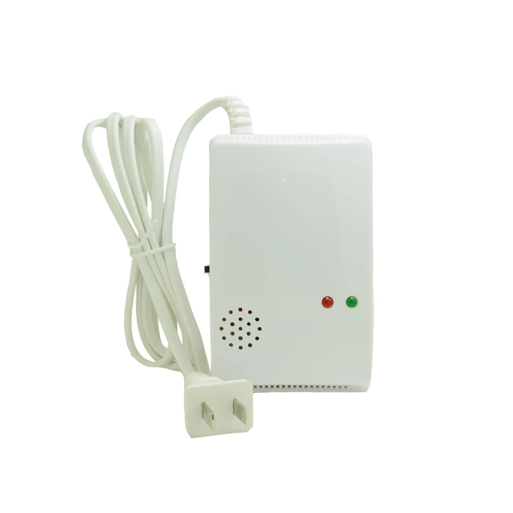 

(1 set) Stand Alone 220VAC Voltage working Coal Natural LPG Gas Leak Detector Fire Alarm sensor Easy to use 85DB buzzer