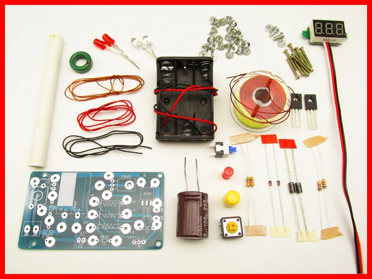 Электромагнитный пистолет DIY Набор обучающая игрушка Электроника наука и образование электромагнитный эксперимент