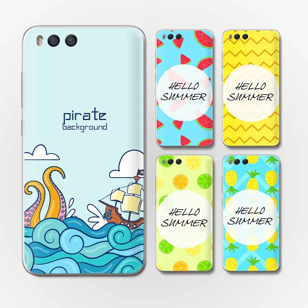 

Fashion Hello Summer for Xiaomi Mi 8 Case Mi 6 5X A1 Cases for Xiaomi Redmi 4X Case 5A 5plus 4 Pro Note 4 4X 5A 5 5 Plus Cover