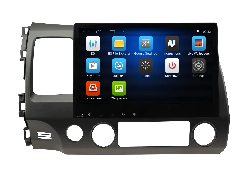 Flash Deal Nedehe 2G+32G Android 8.1 Quad core 10.1 inch for Honda Civic 2006-2011 car radio dvd gps navigation car console audio player 6
