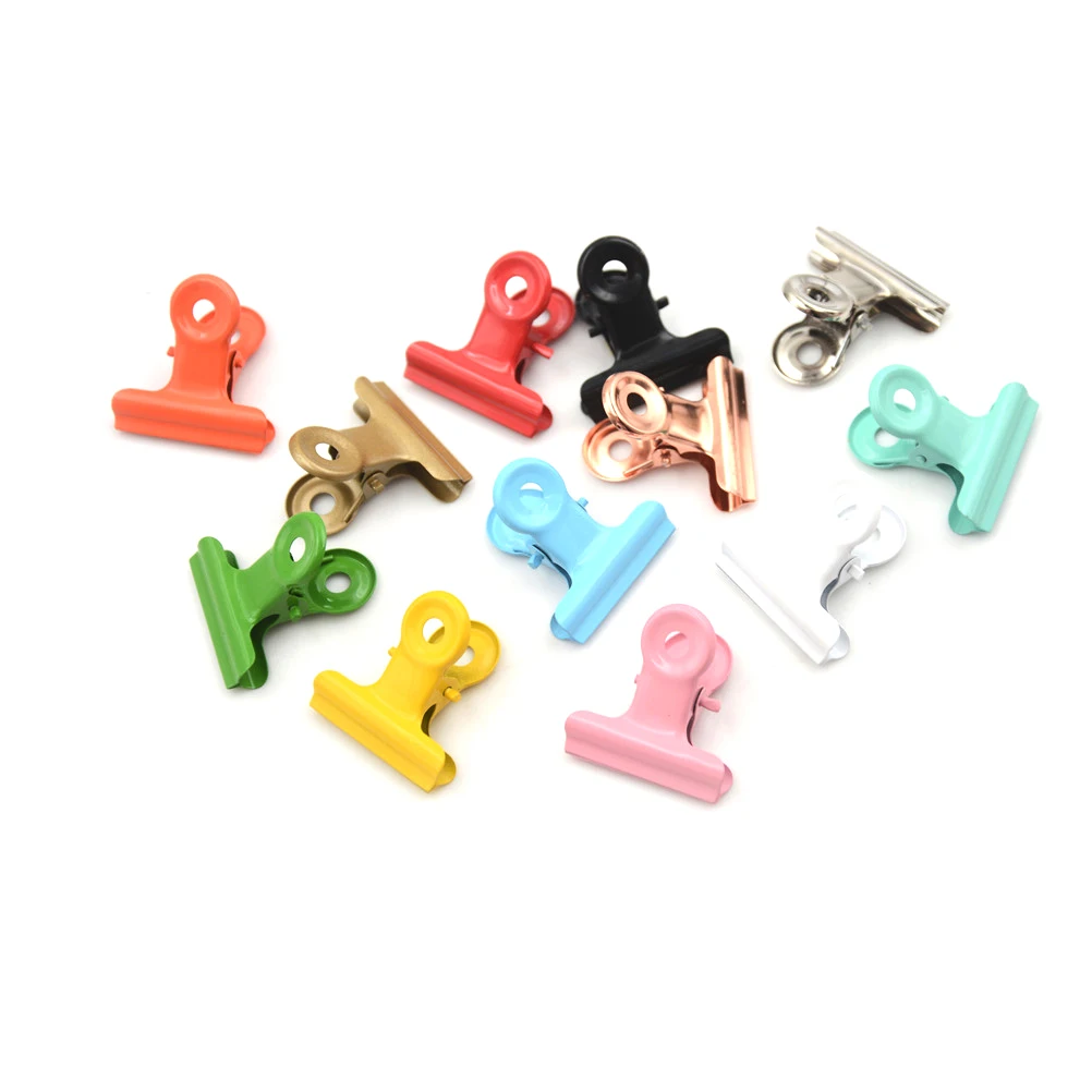 5pcs/lot Cute Metal Paper Clips Binder Clips Folder Notes Letter Paper