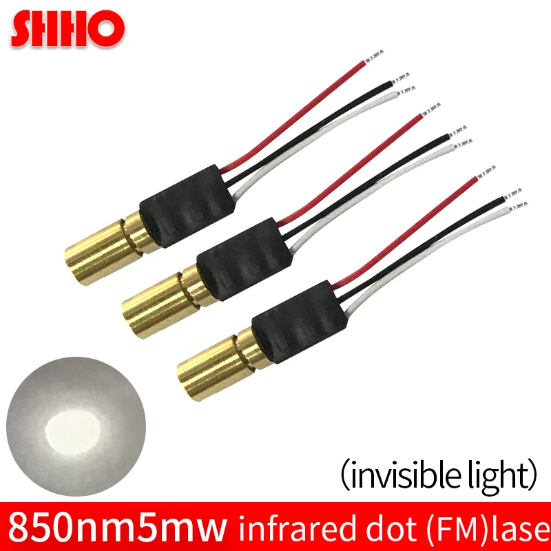 

Frequency modulation 850nm 5mw PWM infrared dot laser module radar IR point position measuring instrument TTL /APC 0Hz-50KHz