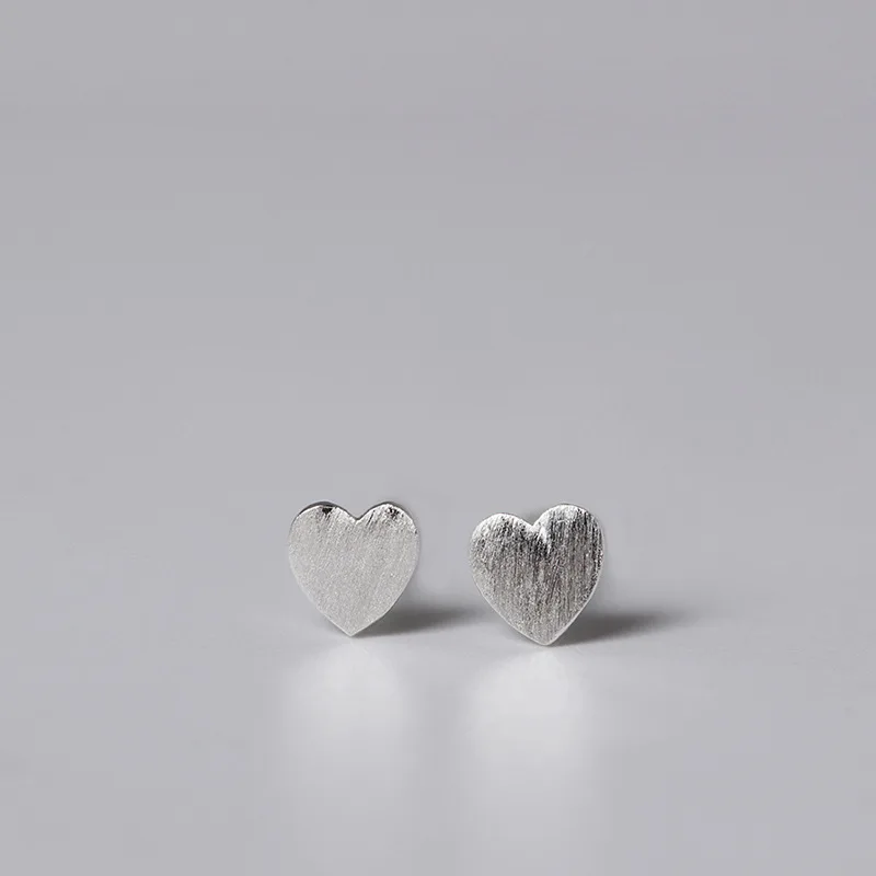 LouLeur Стерлинговое Серебро 925 пробы, геометрические серьги-гвоздики в форме сердца, серебряные квадратные серьги в форме цветка сливы, треугольные круглые серьги для женщин, подарок