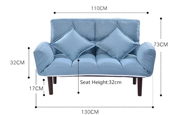 Современное кресло диван-кровать 5 Регулируемый угол лежащего задней части и рукоятки Гостиная мебель для дома небольшой двухместный диван кресло качалка