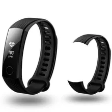 LANDFOX Новая мода Спорт Силиконовый Браслет ремешок для huawei Honor 3 Смарт-часы ТПУ 16 мм Прямая