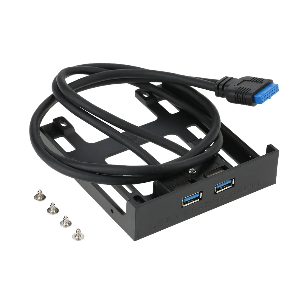 USB 3 0 Передняя панель концентратор 2 порта расширительный отсек 20 Pin к USB3.0 60 см