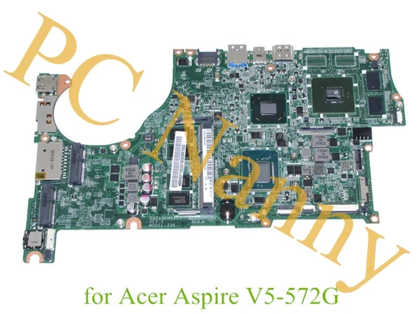 

For Acer Aspire V5-572G Laptop Motherboard 15.6" 1.8 GHz Intel Core i5-3337U NVIDIA GeForce GT 720M NBMA311003 DA0ZQKMB8E0