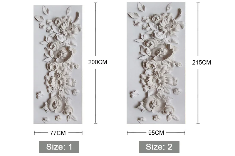 Креативный DIY 3D Рельефный цветок Дверь Наклейка Настенная бумага наклейка ПВХ самоклеящаяся Водонепроницаемая виниловая настенная бумага художественный Декор