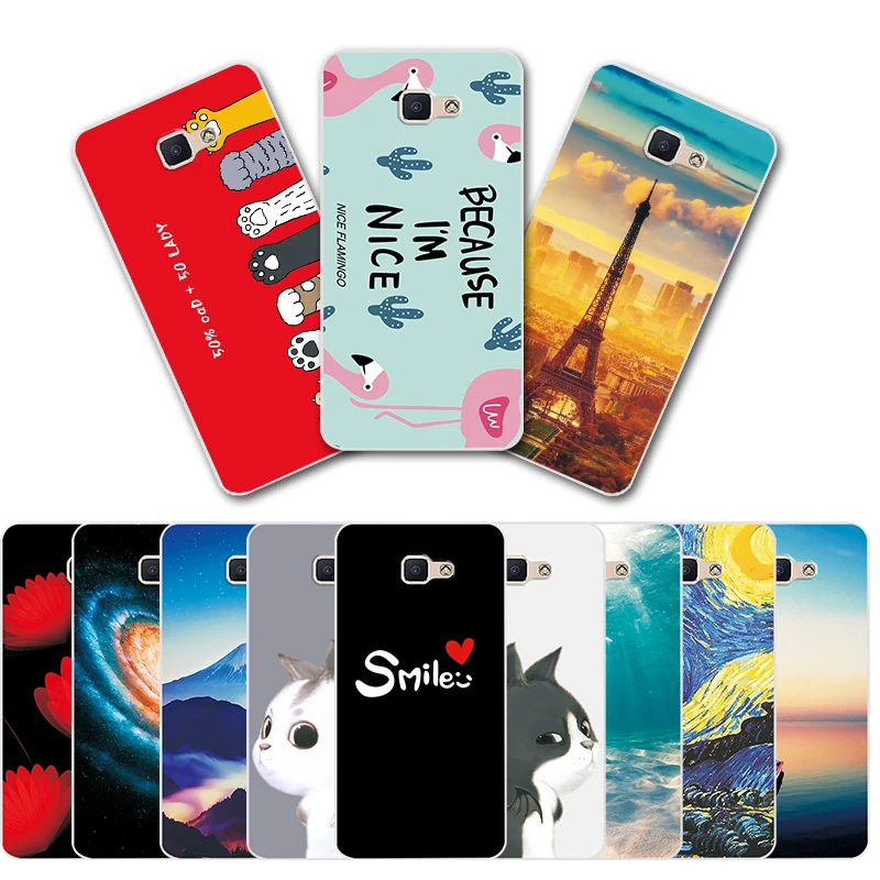 

For Samsung Galaxy J7 Prime Various Case Back Cover For SamsungJ7 Prime Landscape Painted Capa J7Prime Fundas Cool Planet