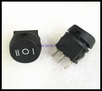 

15pcs/Lot Diameter Small Round Black 3PIN ON/Off/ON 6A/250V 10A/125V Round Boat Rocker Switch Brand New