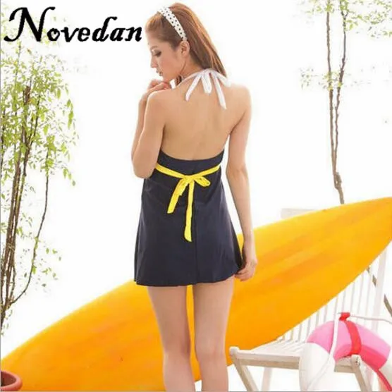 DB24115 one piece swimsuit dress-3