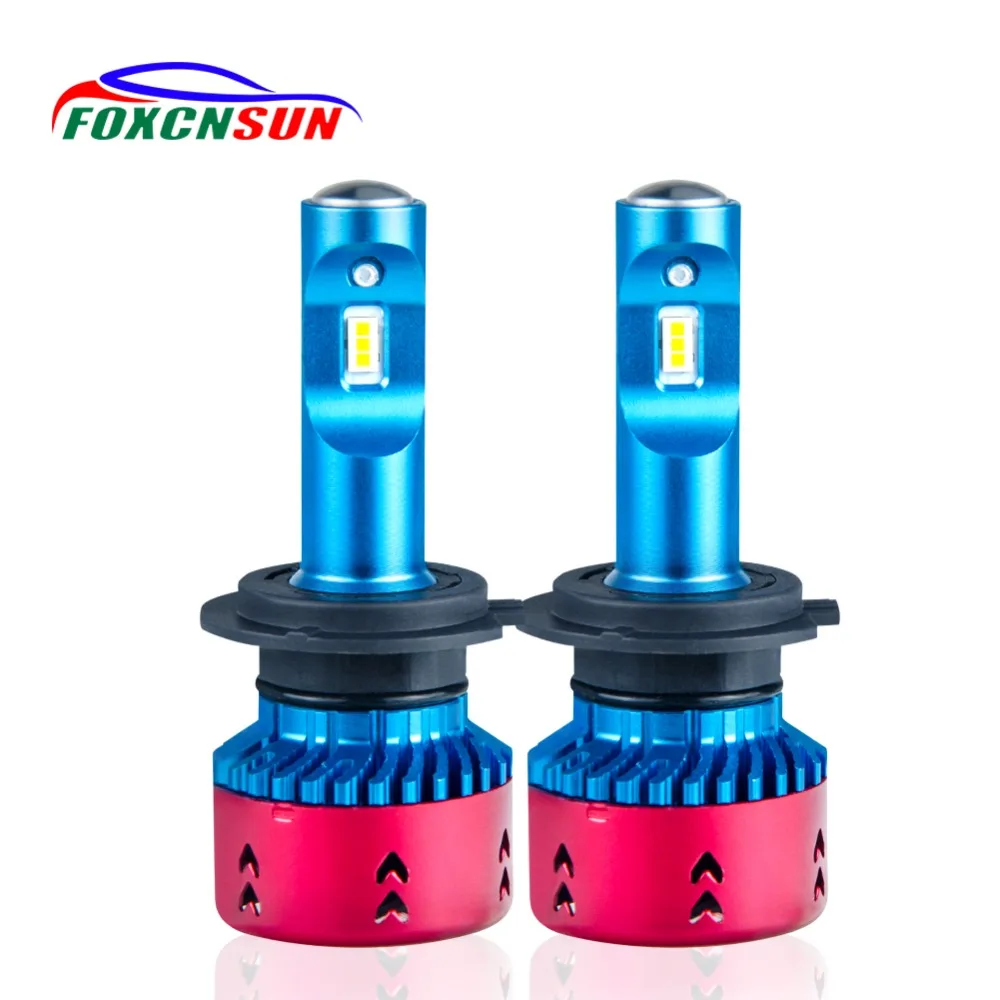 Kopen Foxcnsun Led H4 H7 Auto Koplamp Led lampen LPW Mini Type H15 H1 H3 H11 Led Lamp HB4 HB3 9006 9005 16000LM 6500 k 12 v Auto Lamp