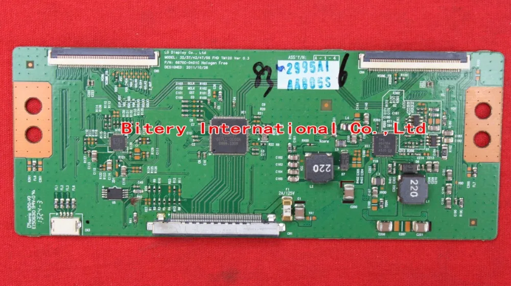 T-CON доска LC 37 42 47 55 FHD TM120 Ver 0.2 6870C-0401B 6870C-0401C для LG LED LCD TV Плата логики |