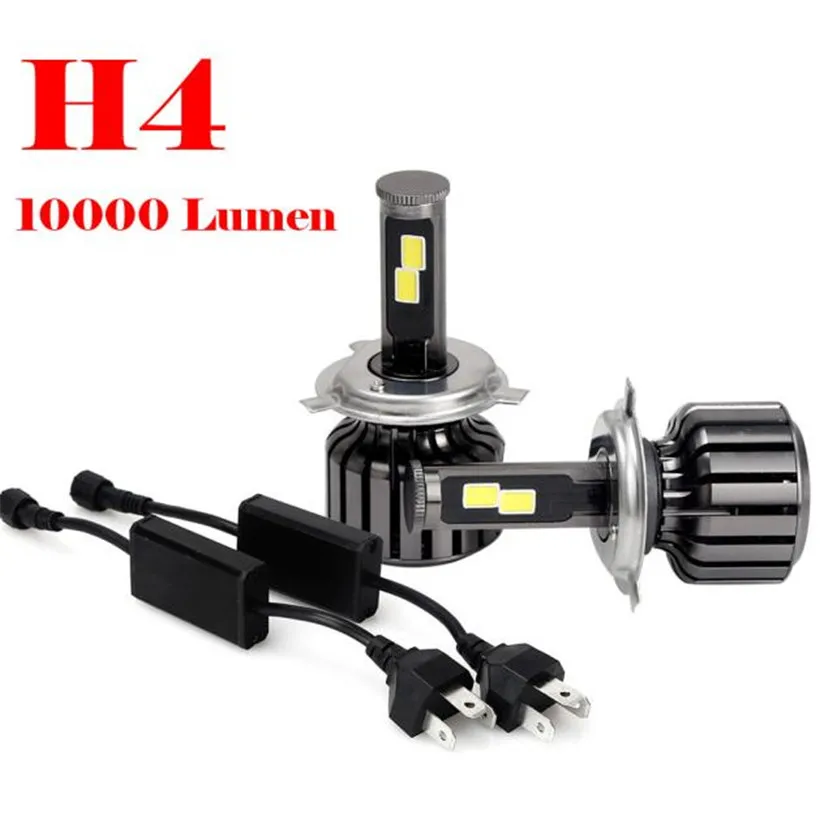 

TOP QUALITY  1pair 2016 NEW H4 9003 HB2 120W 10000LM LED Headlight Kit Hi/Lo Beam Bulbs 6000K Light car parking #1205