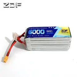 ZDF 22,2 в 6s6000мач 50C 6 S 22,2 в max 100C lipo батарея для Trex-450 неподвижный вертолет Квадрокоптер