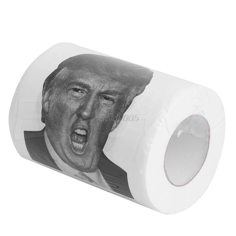 Дональд Трамп туалетная бумага 3 слоя 150 простыни домашний туалет рулон ткани забавные смешной подарок апр Прямая поставка