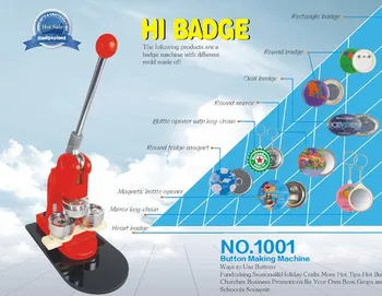 

Button maker Badge making machine with 32mm diameter slide mold