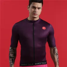 BOESTALK high quality cycling jersey summer short sleeve men bike jersey maillot ciclismo hombre Triathlon team custom clothes