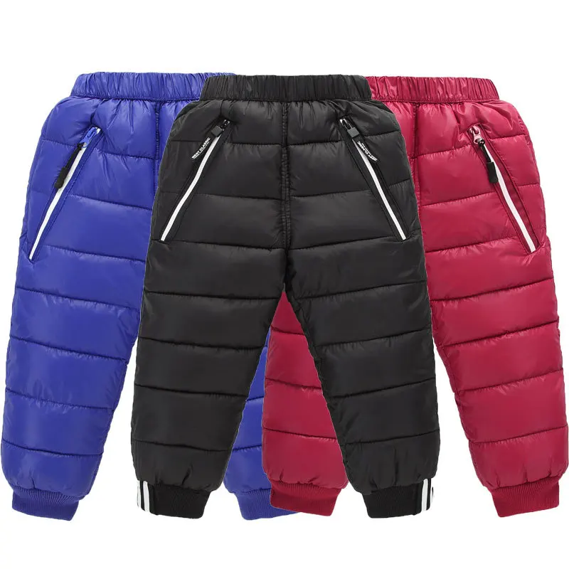 

Children Trousers 2018 New baby boys pants kids clothes girls pants children winter down warm pants for girls boys trousers kids
