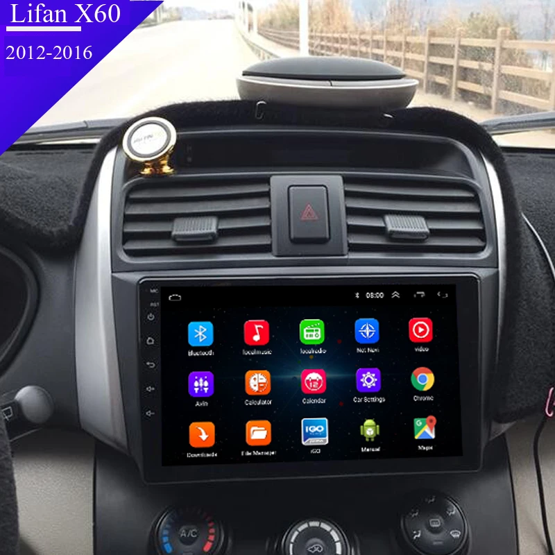 Android 8,1 автомобильный dvd-плеер для Lifan X60 2012- с автомобильным радио мультимедиа видео и навигация поддержка gps карта Bluetooth