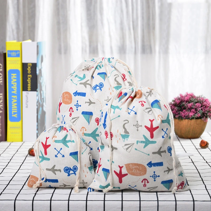 

Travel Accessories Storage Bag Fashion Banana Cotton linen Drawstring Makeup Packing Organizer Toiletry Sundries Tea Gift Pouch