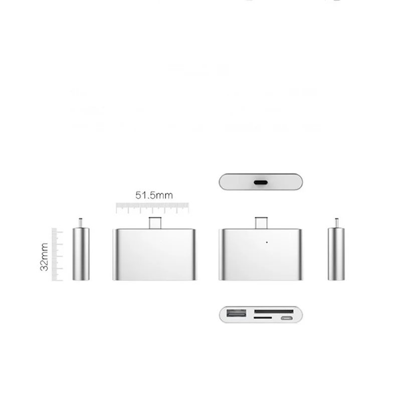 Type-c Hub Multifunction Card Reader Otg Phone Card Reading 4 In 1 SD/TF Memory Card U Disk USB3.1 Type C To USB2.0 Readers Type-c Hub Multifunction Card Reader Otg Phone Card Reading 4 In 1 SD/TF Memory Card U Disk USB3.1 Type C To USB2.0 Readers