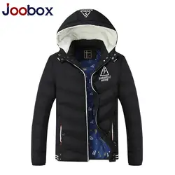 Joobox 2018 осень-зима Для мужчин; куртка с капюшоном меховой Уплотненные теплые пальто Мода Досуг Для мужчин куртки внешней торговли