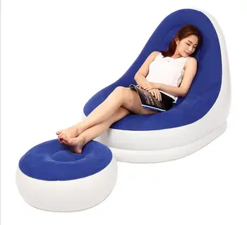 

Lazy sofa casual inflatable sofa bed cute creative single lunch break chair folding sofa tatami 125cm*100cm*85cm
