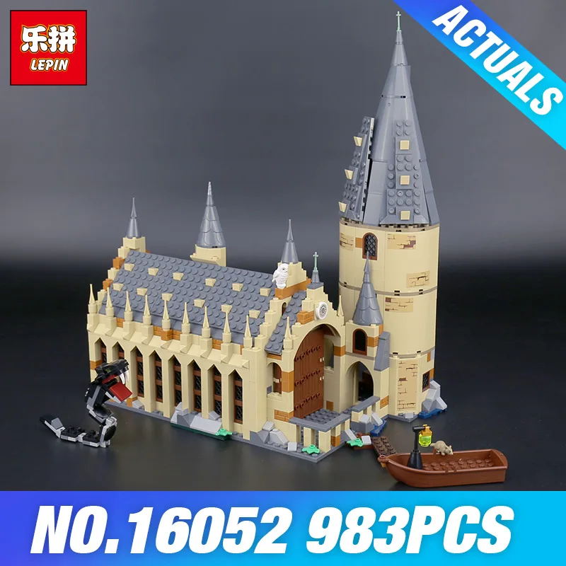 

Lepin 16052 Harry Magical Potter 75954 hogwarts castle Great Hall Building Set Bricks Wizarding World Toys Blocks Children Gifts