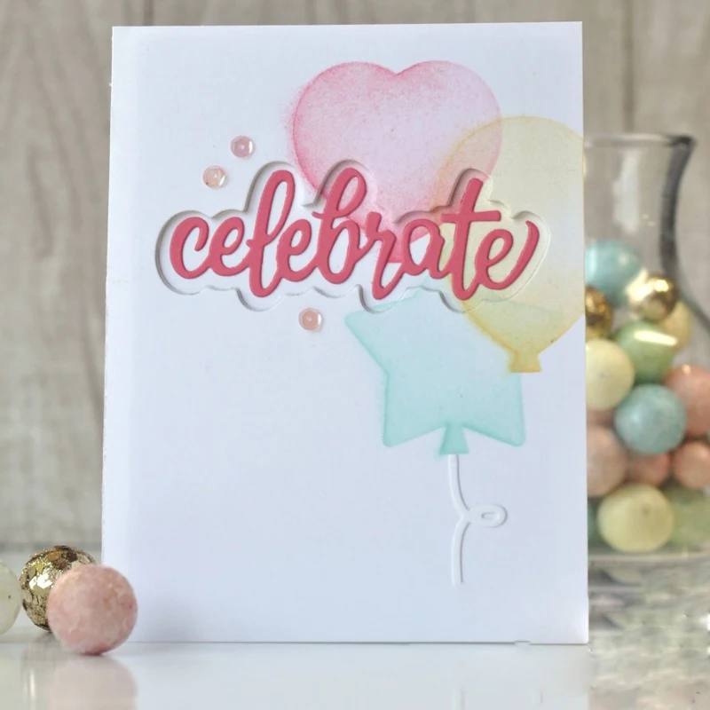 

Heart Balloon Stencils for DIY Scrapbooking Photo Album Decorative Embossing Cards Making Craft Plastic Template Drawing Sheet
