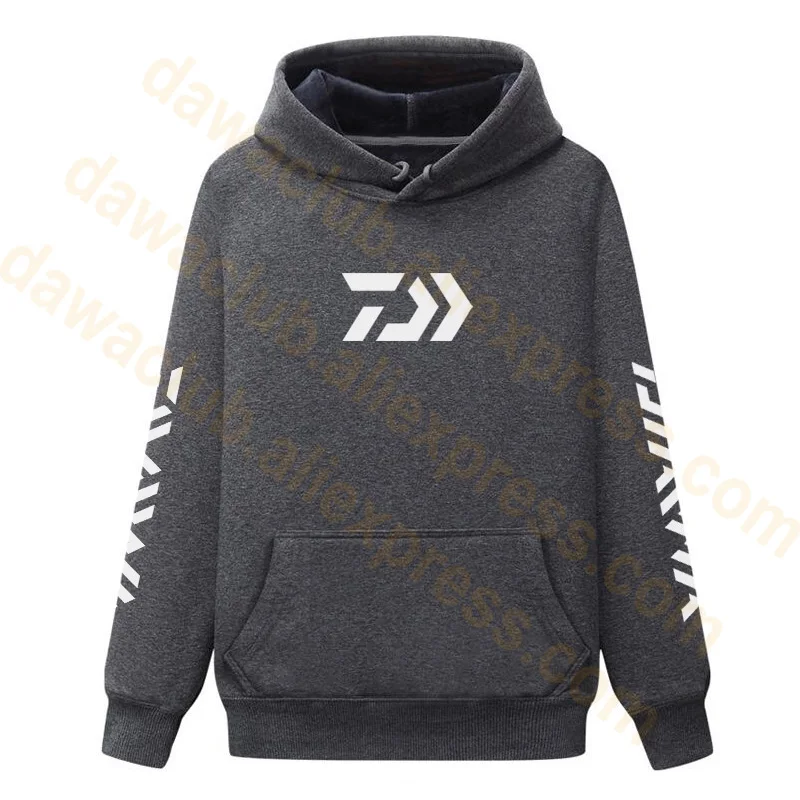 Inverno do Velo Roupas de Pesca Esporte ao ar Pesca de Pesca com Capuz Moletom com Capuz Novo Daiwa Roupas Jaqueta Livre Caminhadas Camisola S-5xl 2019 9 Pesca Daiwa Roupas Jaqueta Esporte Ao Ar