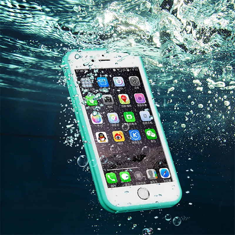 Роскошный мягкий силиконовый водонепроницаемый чехол из ТПУ для iPhone X 6 s на 360