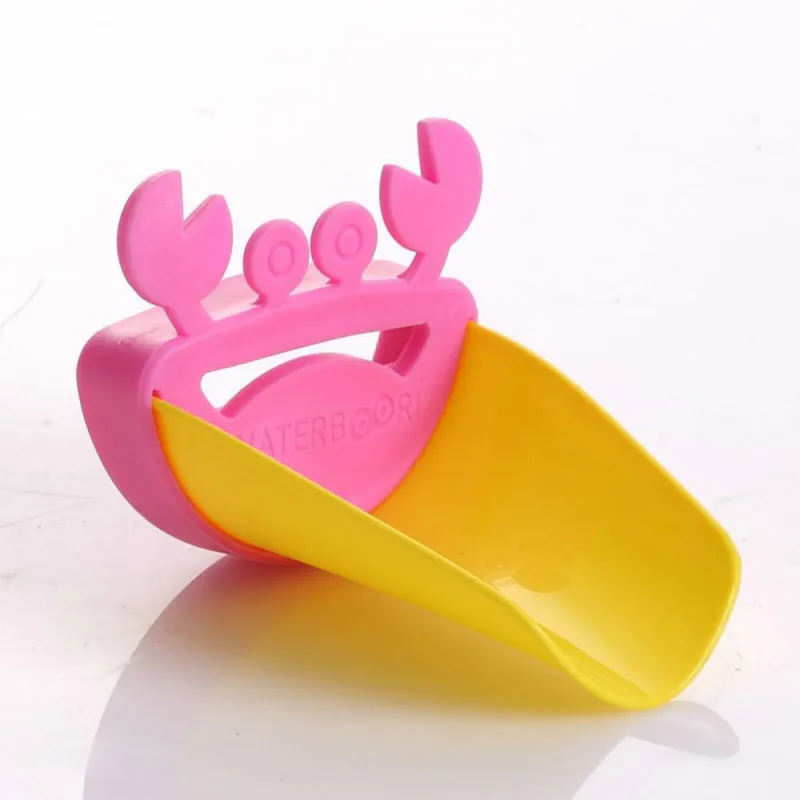 Cartoon Crab Shape Child Water Diverter Bathroom Sink Faucet Chute Children Washing Hands Extender for 4 Style