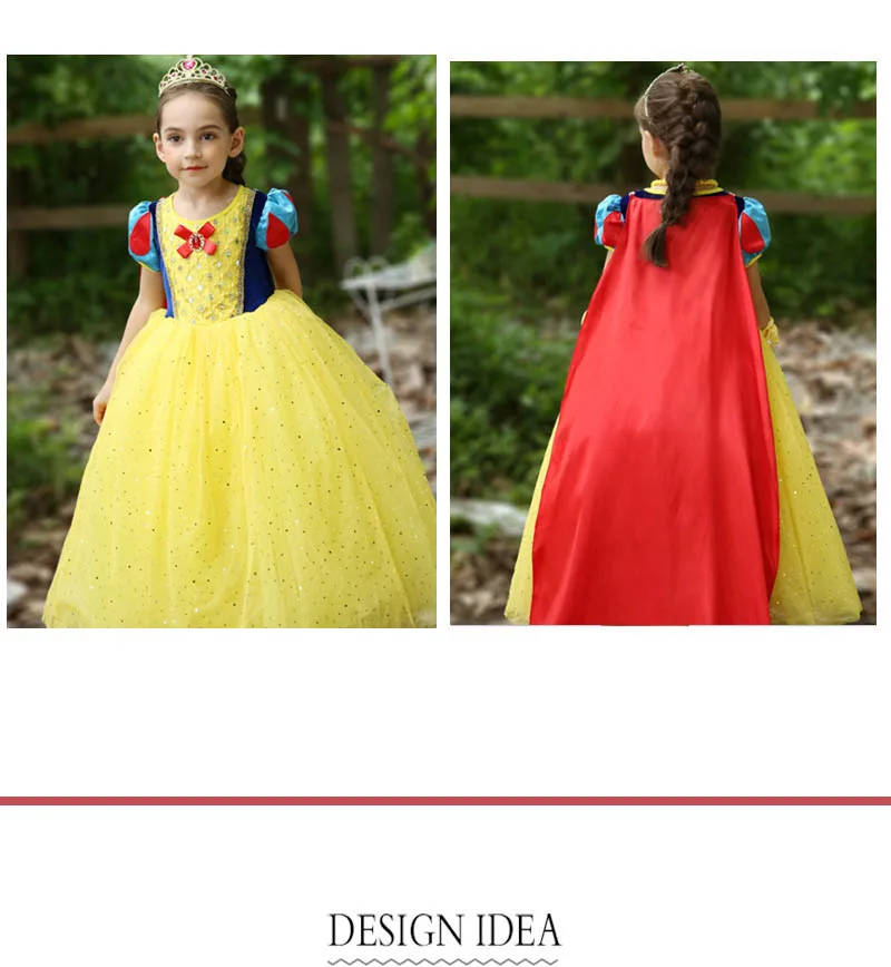 Детский костюм Белоснежки Для женщин Косплэй; костюм на карнавал или Хэллоуин платье парик для девочек в сказочном стиле; нарядное платье плюс Размеры наряд для вечеринки