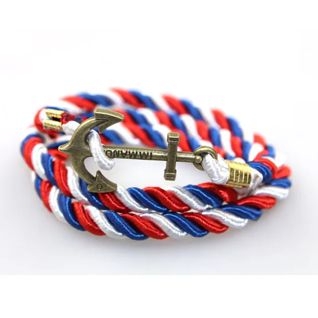 Paracord Bracelet 2017 Homme Snaps Jewelry Wrap Handmade Braided Paracord Bracelet 2017 Homme Snaps Jewelry Wrap Handmade Braided 55cm Diy Anchor Men Bracelets For