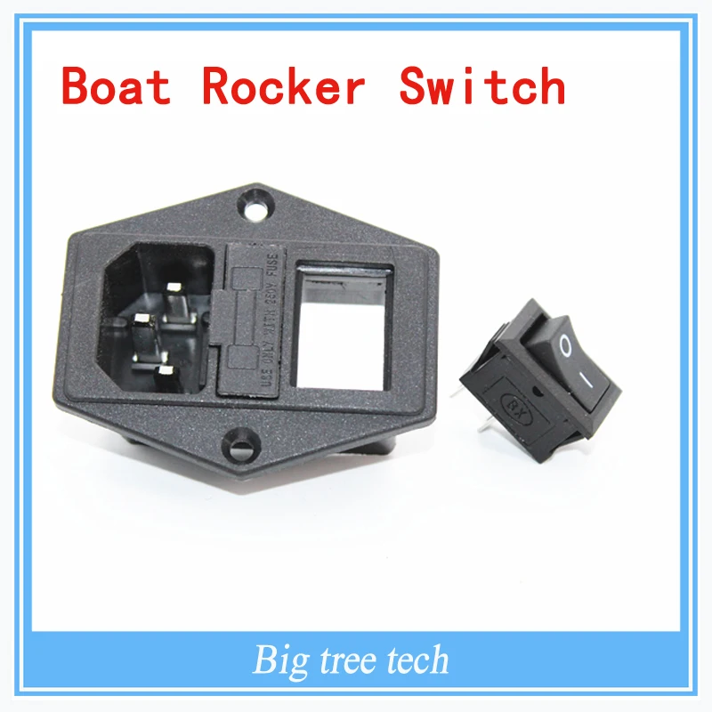 Hot 15A 250V Power switch AC power outlet with red triple Rocker Switch font b tripod