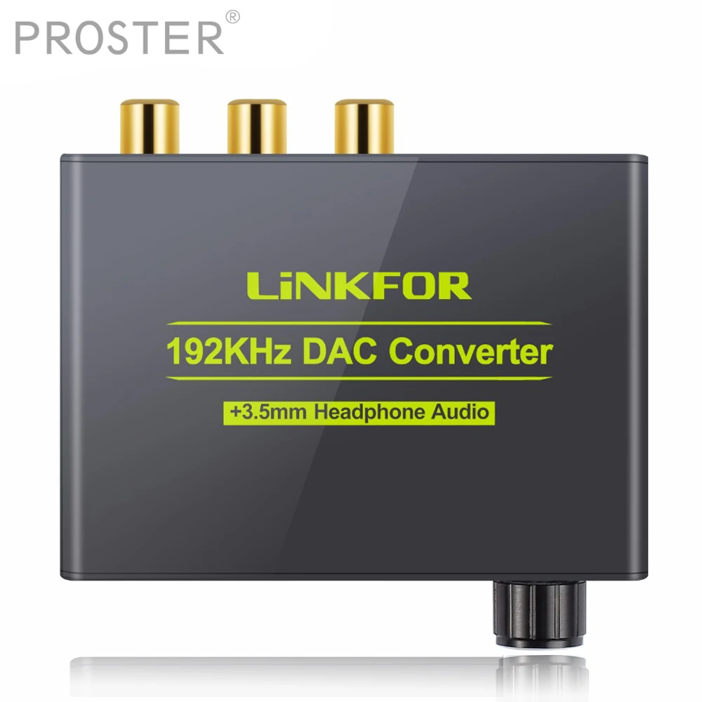 Преобразователь Proster для DAC 192 кГц с поддержкой регулировки громкости DTS/ AC3 5 1ch