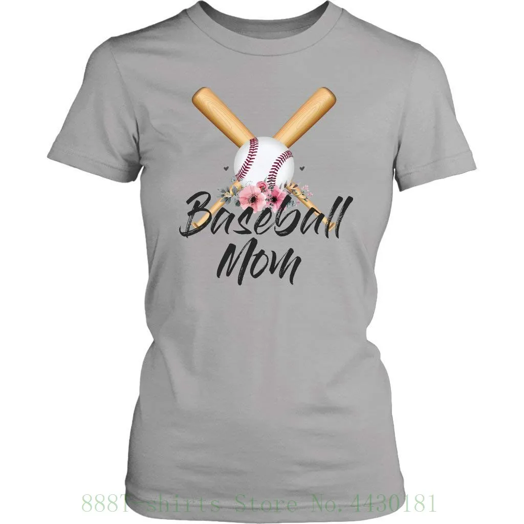 Women's Tee Baseball Mom Shirts Base Ball Mom Shirts For Baseball Moms