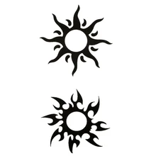 3 шт., большой герб с солнцем, водонепроницаемая тату-наклейка, harajuku, рукав, тату-тату, боди, feminino, татуажем, maquiagem, временные татуировки