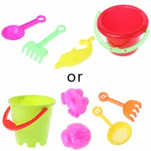 5 шт./компл. крошечные песчаный пляж игрушки Инструменты Набор ведер для Дети Детский подарок