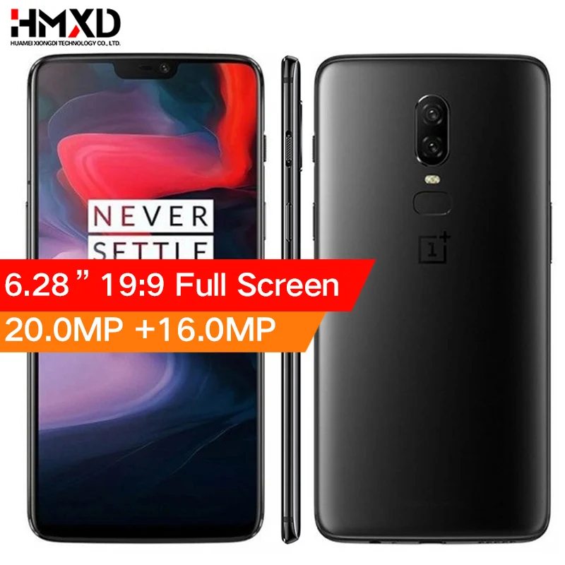 Новинка 2018 оригинал Oneplus 6 ГБ 64 Snadragon 845 четыре ядра двойная задняя камера