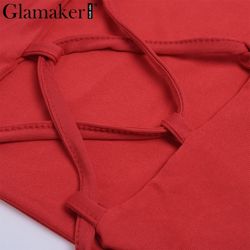 Женский облегающий костюм Glamaker на шнуровке тонких бретельках элегантный