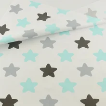 Teramila хлопок Ткань звезды Стиль для DIY Постельные принадлежности Вышивание для украшения ткани твил Текстиль для дома Лоскутные Craft