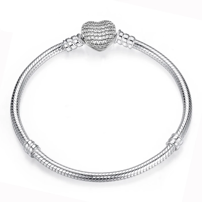 DINGLLY 925, модный серебряный, розовый, золотой браслет, цепочка в виде змеи, браслет, браслеты для мужчин и женщин, подарок для влюбленных пар - Окраска металла: JCL004