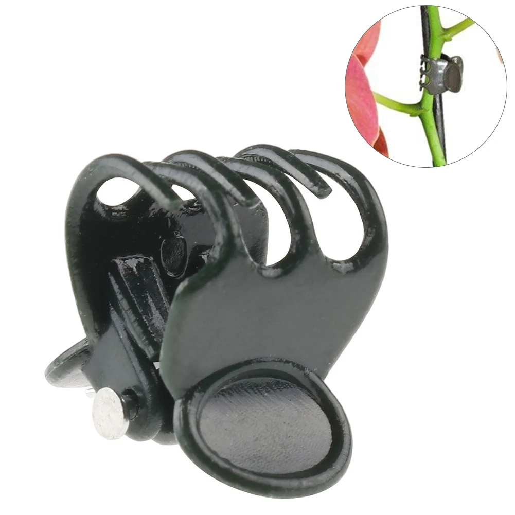 100Pcs Stem Clips Plastic Garden Tools Plant Support Stalks Grow Upright Mini