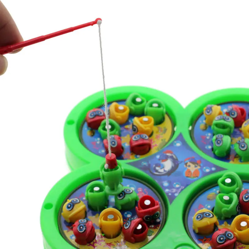 Новая детская рыболовная игрушка, интересный Электрический вращающийся магнит, рыбалка, развитие детей, игрушка
