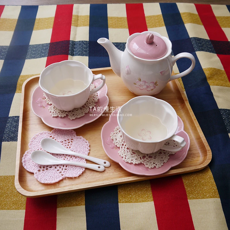 Afternoon tea set gift box for za kka ceramic coffee pot